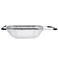US Kitchen Supply  Premium Quality Over The Sink Stainless Steel Oval Colander with Fine Mesh 6 Quart Strainer Basket  Expandable Rubber Grip Handles  Strain Drain Rinse Fruits Vegetables
