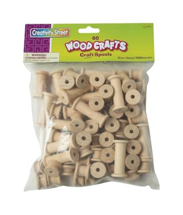 Chenille Kraft 3570 Craft Spool 12 x 2 Inches Wood