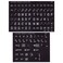 Large PrintBraille Keyboard Labels White on Blk