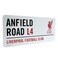Liverpool Official Anfield Road L4 Metal Street Sign  MultiColour