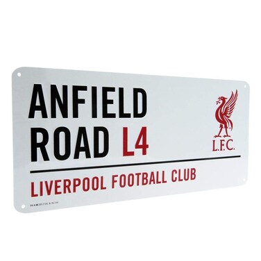 Liverpool Official Anfield Road L4 Metal Street Sign  MultiColour