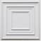 ScoolhouseFaux Tin Ceiling Tile  White Matte 25Pack