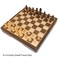 Frances Chess Folding Magnetic Inlaid Wood Board Game Travel Size 8 x 8 Inch