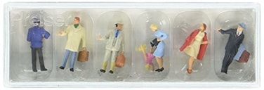 Preiser 10029 Passengers Departing HO Model Figure