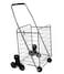 Helping Hand Deluxe Stair Climber Cart in Silver  Folding Cart Holds Up to 60 lbs  Great for Shopping Camping Sport Events  Much More