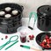 Granite Ware Enamelonsteel 12Piece Canner Kit Includes 215 qt Water Bath Canner with lid Jar Rack Blancher Colander  5 pc Canning Tool Set