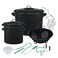 Granite Ware Enamelonsteel 12Piece Canner Kit Includes 215 qt Water Bath Canner with lid Jar Rack Blancher Colander  5 pc Canning Tool Set
