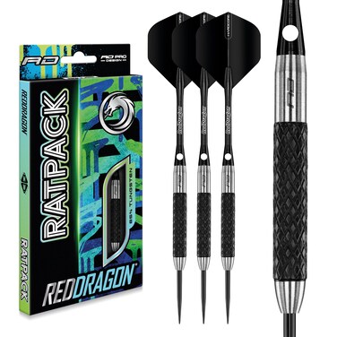 RED DRAGON Rat 1 35g  Tungsten Steeltip Darts Set with Flights and Stems
