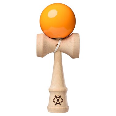 Kendama USA  Tribute  Neon Orange  High Visibility  Great for Beginners  Fixed Cups