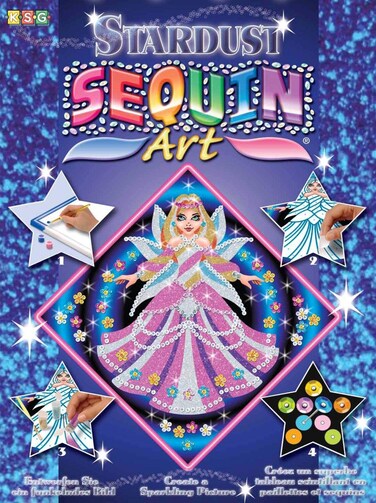 Sequin Art Stardust Fairy Princess Sparkling Arts and Crafts wGlitter Creative Crafts