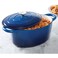 Crock Pot Artisan Enameled Cast Iron 7Quart Oval Dutch Oven Sapphire Blue
