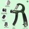 Boldfit Hand Grip Strength Trainer Adjustable Resistance 11132 lbs 560 kg Forearm Exerciser with Counter Hand Workout Tool Grip Training for Hand Therapy Hand and Finger Strengthener