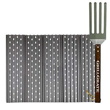 GrillGrate Replacement Grate Set for Weber Genesis Grills 0716  Hard Anodized Aluminum  Includes 5 Interlocking Panels  GrateTool  Not for Genesis II