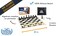 WE Games Travel Tournament Chess Set with 20 in Black Silicone Board  Triple Weighted Pieces