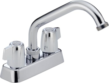 Peerless P299232 Classic Two Handle Laundry Faucet Chrome