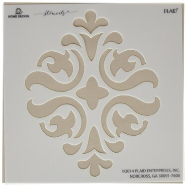 FolkArt Home Decor Stencil Scroll Medallion