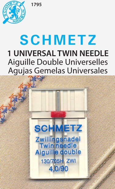 EuroNotions Schmetz Universal Twin 4090 Needle Silver