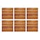VIFAH V488 Interlocking Acacia Plantation Hardwood Deck Tile 4Slat Style