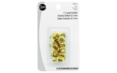 Dritz Eyelet Refills 14 15Pkg Brass