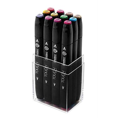 Shinhan Touch Twin Tip Marker Set 12 Pastel