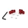 Atomik RC Alloy Front Axle Carriers Red fits the Traxxas 116 Slash 4x4 and Other Traxxas Models  Replaces Traxxas Part 7034