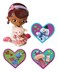 DecoSet Doc McStuffins Doc  Lambie Cake Toppers 4Piece Set with Doc and Lambie Figurines Sharable Rings Create Awesome Party Decorations for Cakes or Cupcakes