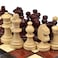 Wegiel Handmade Royal 36 European International Chess Set  Wooden 142 Inch Board With Felt Base  Carved Hornbeam  Sycamore Chess Pieces  Compartment Inside The Board To Store Each Piece