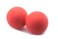 WODFitters Double Lacrosse Ball Peanut Massage Ball for Thoracic Spine  Foam Roller Ball with Carrying Case Stocking Stuffer Red