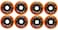 Labeda Asphalt Orange Inline Skate Wheels  76mm