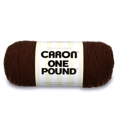 Caron One Pound Solids Yarn 16oz Gauge 4 Medium 100 Acrylic  Espresso For Crochet Knitting  Crafting  1 Piece