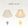 Royal Designs BSO70620BG Coolie Empire Basic Lamp Shade 7 x 20 x 125 Beige
