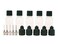 Soft Squeeze Black Jagua Ink Art Craft Applicator Dispenser Bottles for Glue Henna Paste Paint