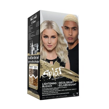 Splat Lightening Bleach Kit 1 Application Includes Oxide Lightening Bleach Powder Complete Shampoo  Deep Reconstructor Conditioner Hair Bleach Kit Lifts 35 Levels Vegan  Cruelty Free
