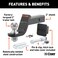 CURT 45554 Trailer Hitch Mount 2Inch Ball Lock Fits 2In Receiver 7500 lbs 4 Drop Cap  black
