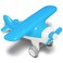 KidO Air Plane Early Learning Push  Pull Toy Blue