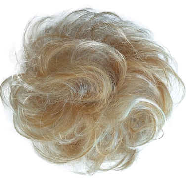 PRETTYSHOP 100 HUMAN HAIR Scrunchie Hair Piece Updo Braid Hair Scrunchy Messy Bun Blonde Mix H312a