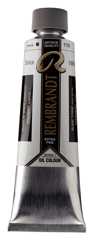 Rembrandt Oil Colour Tube 150 ml Titanium white linseed oil 118 01071182