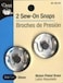 Dritz Sew on Brass Snaps 30mm 2 Snaps Per Pack NickelPlated Brass