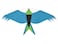 In the Breeze Bird Silhouette Kite Teal44 W x 215 H3135