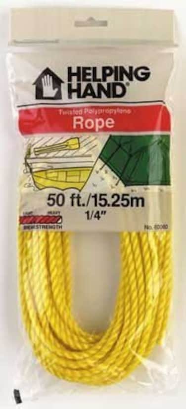 HELPING HANDS 50 Twisted Polypropylene Rope3