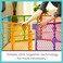 Toddleroo by North States Superyard Colorplay 2 Panel Extension Made in USA Increases Play Space up to 344 sq ft Adds 64 Multicolor