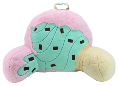 Soft Landing Animal Adventure Nesting Nooks  Plush Ice Cream Backrest Multi