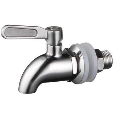 Stainless Works SSS010 Stainless Steel Beverage Dispenser Replacement Spigot Fits 16mm opening