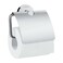 hansgrohe Toilet Paper Holder with Cover 5inch Toilet Paper Holder in Chrome 41723000