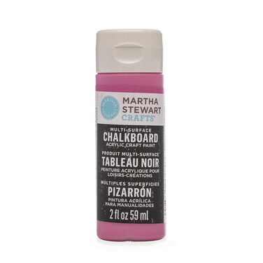 Martha Stewart Crafts Martha Stewart MultiSurface Raspberry Ice 2 oz Chalkboard Paint