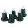High Profile Bell Glides 716 Dia x 78 Long Stem 110 lbsGlide Matte Black Finish 5Set