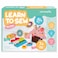jackinthebox Learn to SewDessert Theme Kids Sewing kit has 9 Sewing Crafts Makes an Ideal Sewing kit for Kids Ages 7 8 9 10Premium Quality Felt has prePunched Holes  EasytoFollow Instructions