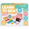 jackinthebox Learn to SewDessert Theme Kids Sewing kit has 9 Sewing Crafts Makes an Ideal Sewing kit for Kids Ages 7 8 9 10Premium Quality Felt has prePunched Holes  EasytoFollow Instructions