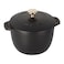 Staub Cast Iron 075qt Petite French Oven  Matte Black Made in France