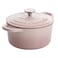 CrockPot Artisan Round Enameled Cast Iron Dutch Oven 7Quart Blush Pink